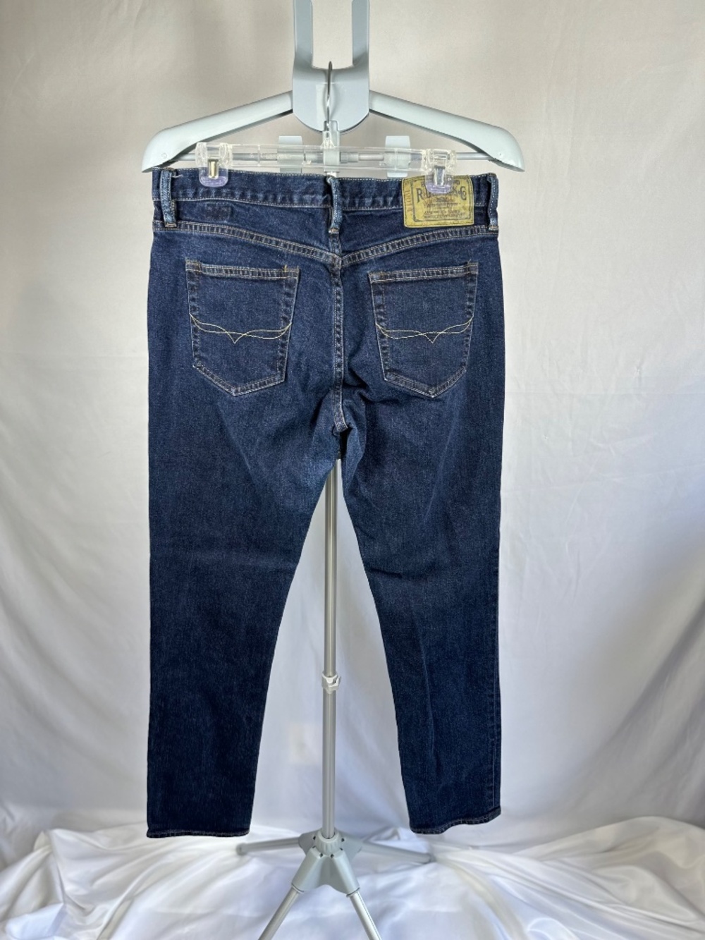Women's Blue Label Brand Ralph Lauren Sport Thompson 650 Size 31 Dark Wash Jeans
